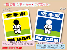 IN CAR Sticker Karateka Sticker Karate Car Sticker Magnet Available ot