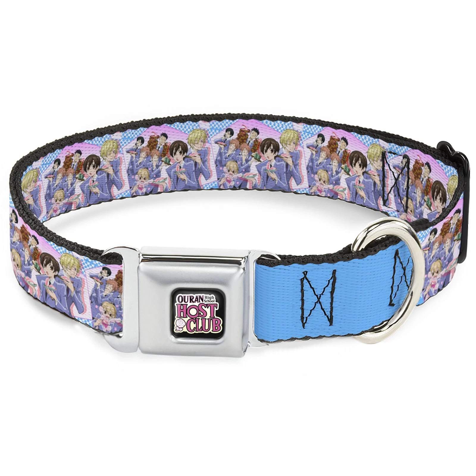Crunchyroll Pet Collar, Dog Collar Metal Seatbelt Buckle, Ouran Host (US IMPORT)