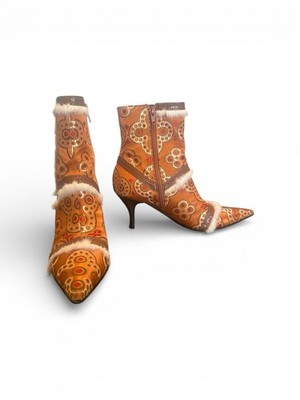 Vintage Casadei Princess Arancio Boots - Very Rare Size 6.5