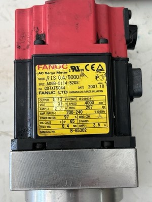 FANUC β1S 0.4/5000 AC Servo Motor 0.4kW 200-240V 0.4Nm 4000RPM A06B-0114-B203