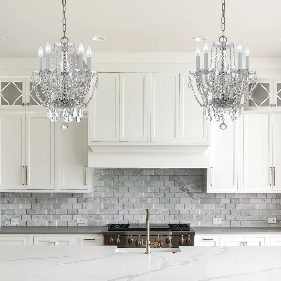 Crystorama Lighting Group 1129-CL-MWP традиционный кристалл 5 ламп - хром - Изображение 4 из 4