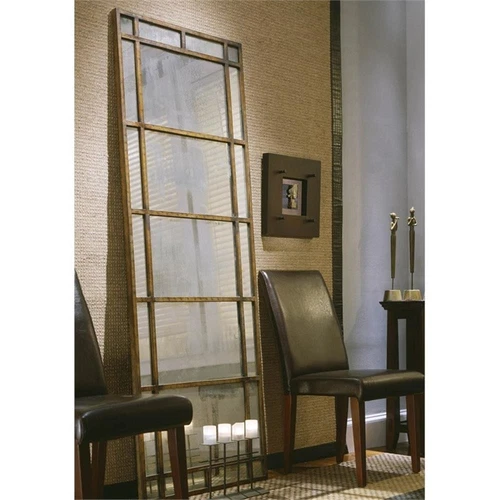 Uttermost Avidan Contemporary Style Metal Mirror in Antique Gold - Picture 5 of 7