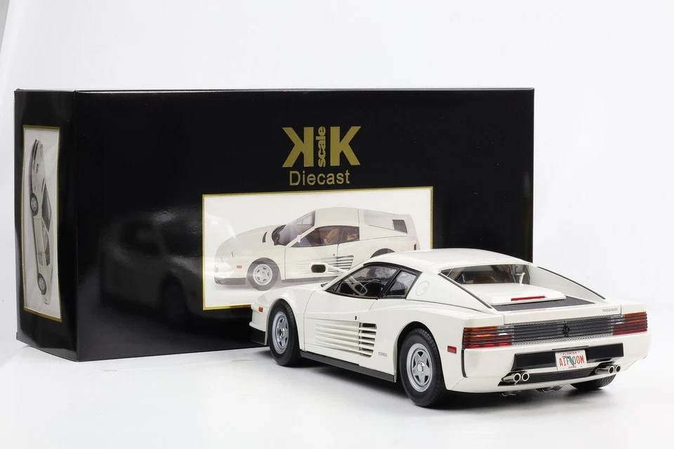 1:12 KK-Scale Ferrari Testarossa Monospecchio US 1984 Bianco Moviecar Miami Vice - Immagine 2 di 4