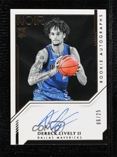 2023-24 Panini Noir Rookie Auto Gold 6/25 Dereck Lively II #385 Auto 12cb