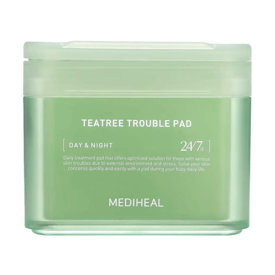 MEDIHEAL Tea Tree Trouble Pad 100pcs - AUTHENTIC K-Beauty Soothe Acne Breakouts