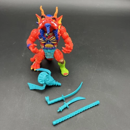 VTG 1992 TEENAGE MUTANT NINJA TURTLES HOT HEAD FRYIN’ WARRIOR DRAGON FIGURE-READ