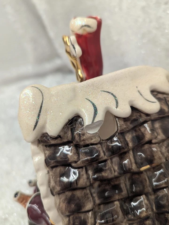 Blue Sky Clayworks Canine Christmas Choir Candle Holder 2003 - See Pics - 🎄🎄 - Image 3 of 4
