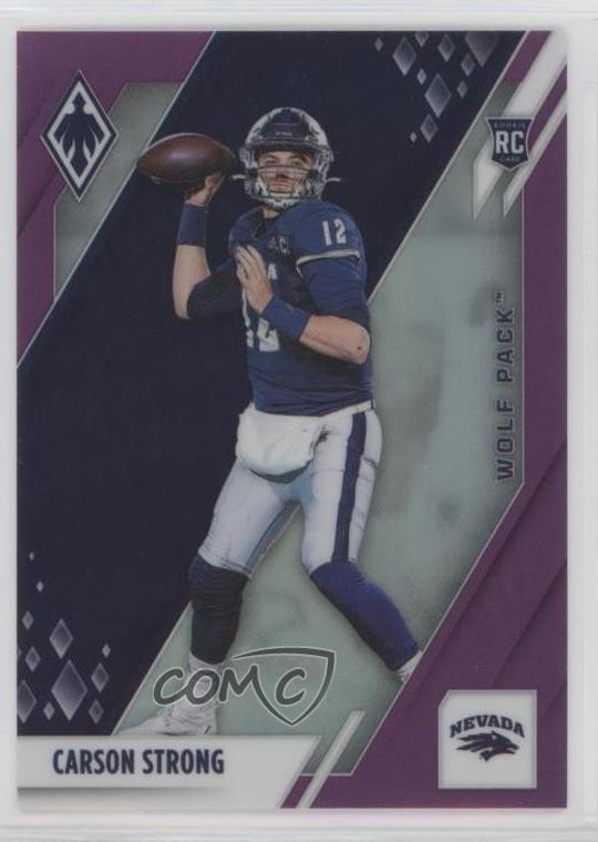 2022 Chronicles Draft Picks Phoenix Purple 31/49 Carson Strong Rookie RC 01wi