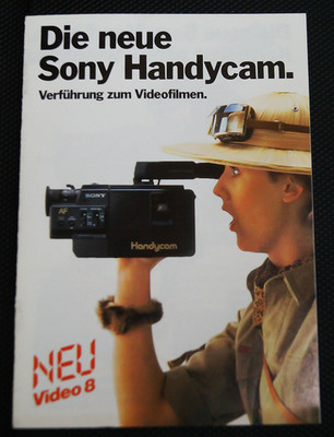 SONY CCD-V30E - Original Handycam Mini Katalog von 1987 - Brochure Vintage 80s