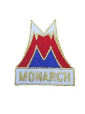 SKI MONARCH SOUVENIR SNOWBOARDING SNOWMOBILE MOUNTAIN SKIING PATCH