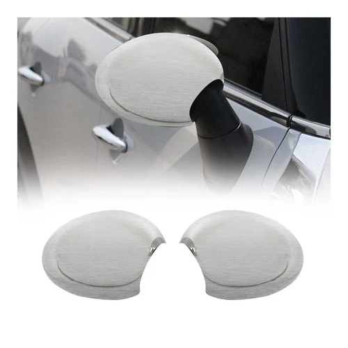 Side Mirror Cover Caps Fits Mini Cooper Clubman R55 2008-2014 Brushed S.Steel 2x