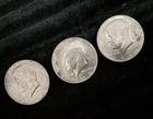 Lot Of 3 1967-1969 Kennedy Half Dollars Circulated Ungraded