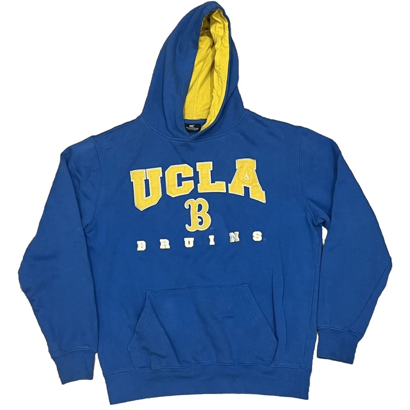 Vintage UCLA Bruins Mens Hoodie College Colosseum Blue Cotton Size Medium Y2K