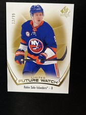 21-22 UD SP Authentic Hockey RC Gold Future Watch 186 Robin Salo /99