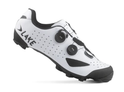 Lake MX238 Wide Fit Gravel Fahrradschuhe in Weiß/Schwarz Größe EU 44 Originalverpackt