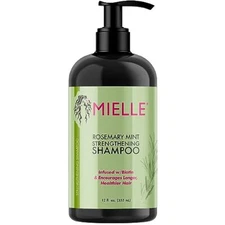 Organics Rosemary Mint Strengthening Shampoo Infused with Biotin, Cleanses 