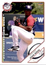 2019 Hagerstown Suns Choice #2 Joan Adon Dominican Republic DR Baseball Card