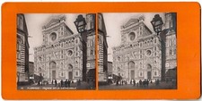 Italien.Italia.Florenz.Florenz.Fassade der Kathedrale.Orig.Foto.Stereo.S.I.P
