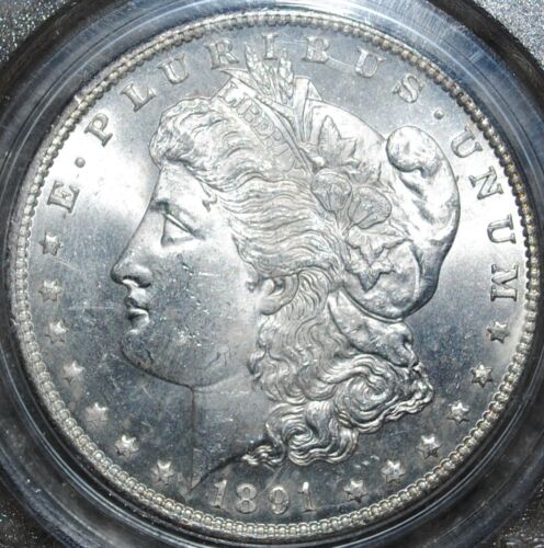 Dólar Morgan 1891CC certificado por PCGS MS63 y aprobado por CAC - Imagen 3 de 7