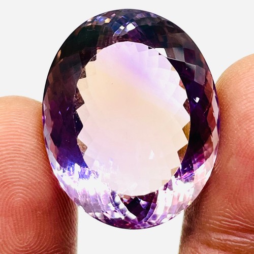 VVS 54.60 Cts Natural Ametrine 28x22mm Oval Cut Huge Untreated Loose Gemstone - Picture 4 of 11