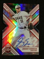 2018 Elite Extra Edition Status Die Cut 6/75 Jeremy Eierman #69 Auto Oakland