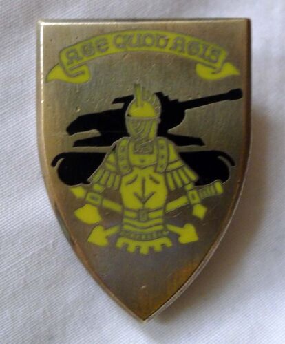 1951 BELGIAN ARMED FORCES BADGE 6 BATTALION ENGINEERS 'AGE QUOD AGIS' by DRAGO