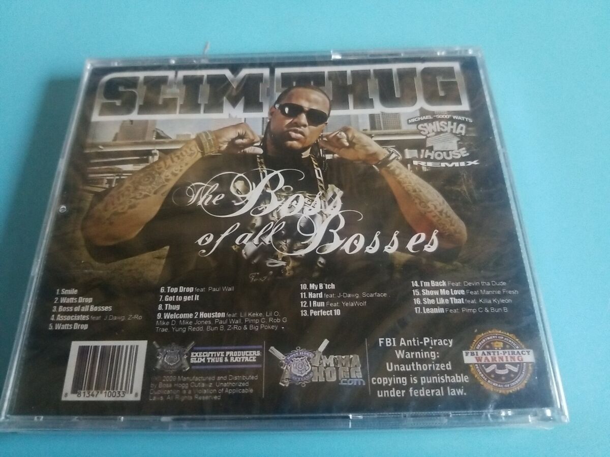 Slim Thug Lot of 2 American King & Boss Of All Bosses NEW SEALED CD Houston rap