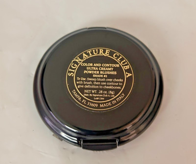 SIGNATURE CLUB A COLOR AND CONTOUR ULTRA CREAMY POWDER BLUSHES SHADE #2