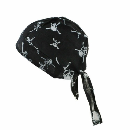 Cotton Biker Skull Cap Motorcycle Bandana Head Wrap Du Doo Do Rag Black Hat lot - Picture 5 of 19