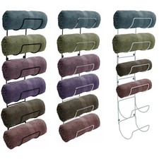 Sorbus Towel Rack Holder- Wall Mounted Storage Organizer for Bathroom, Spa/Salon