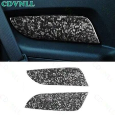 For Ford Mustang 2010-2014 Forged Carbon Fiber Rear Inner Door Panel Bezel Cover