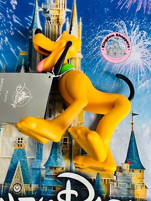 Disney Parks Pluto Articulated Plastic Figure New