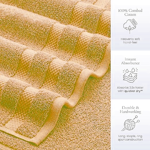 12 Pack Large Bath Towels 100% Cotton Soft Big Hotel Spa Salon Bulk Towels Set - Picture 72 of 111