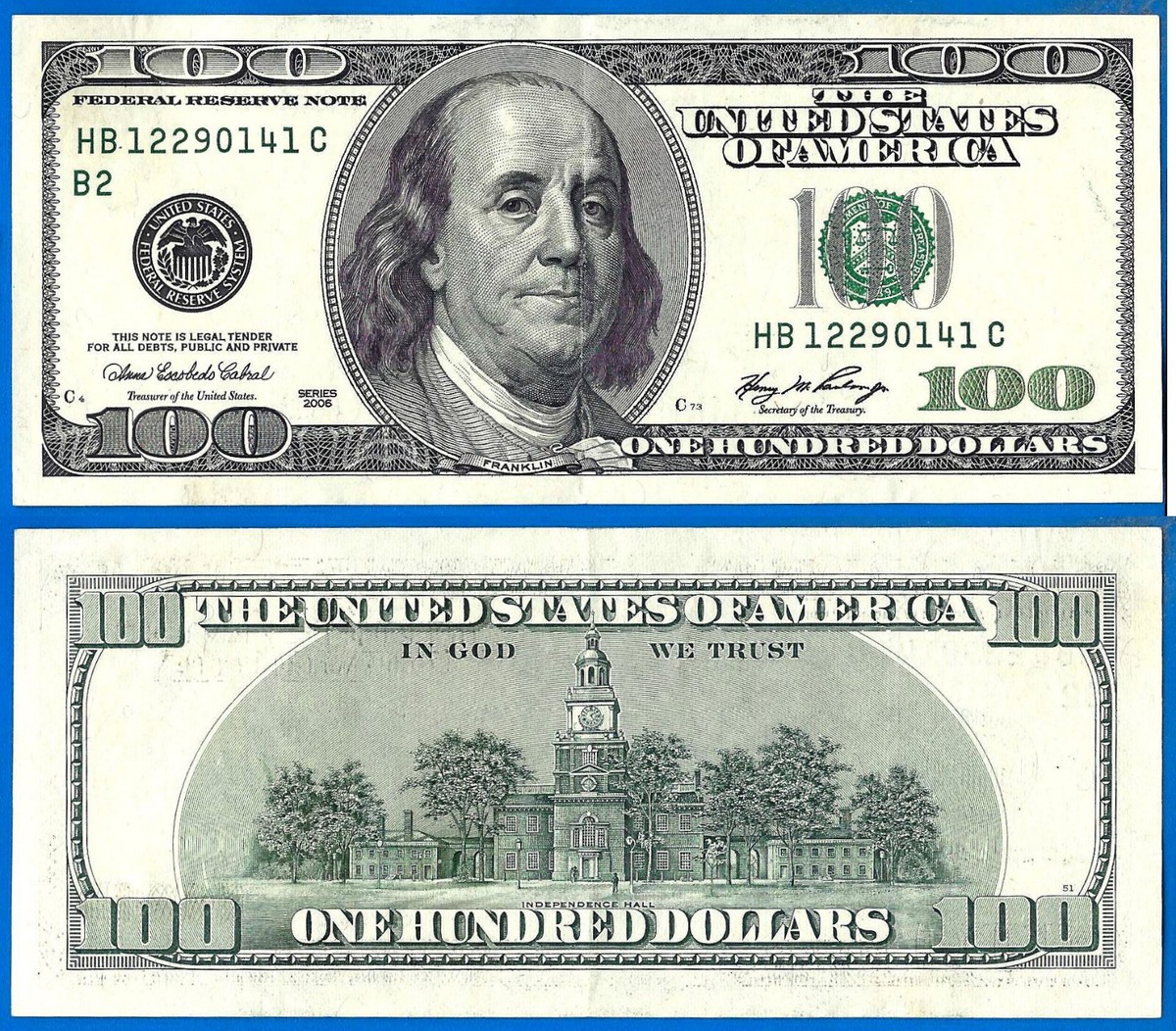 USA 100 Dollars 2006 Mint New York B2 Suffix C US United States | eBay