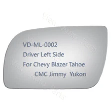 Replacement Mirror Glass For1999 2000 Cadillac Escalade Pickup Driver Left Side