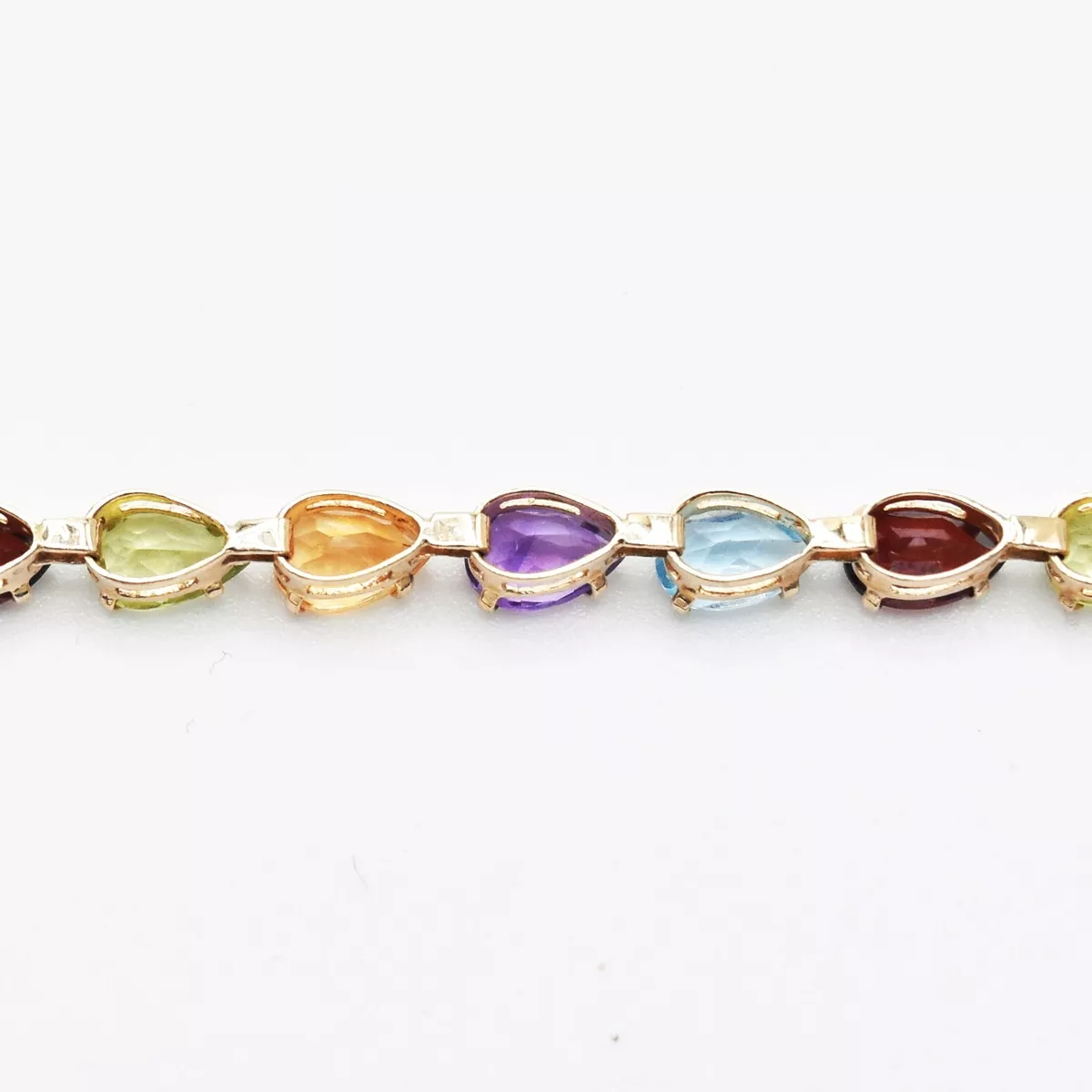 Yellow gold sale gemstone bracelet