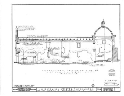 San Jose de Tumacacori Mission,Ruins,Tubac,Santa Cruz County,Arizona,AZ,HABS,24