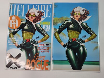X-Men 21 David Nakayama Rogue Trade Dress and Virgin Variant 2021 VF/NM