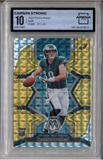 2022 Panini Mosaic Gold #306 Carson Strong RC Rookie 07/10 Arena Club 10