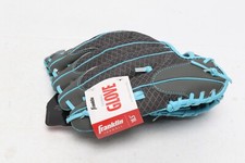 Franklin Youth Baseball Glove 22750 10.5 Inch Shok Sorb T-Ball LFT Gray Blue