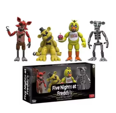 4PCS FNAF security breach Five Nights At Freddy's action figures Toys Children #
