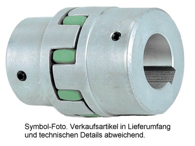 KTR Rotex 100 GG Kupplung komplett, Bohrung mit Nut wählbar, 64 SH-D Zahnkranz