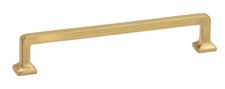 Alno A950-6-SB Millennium 6 Center to Center Handle Cabinet Pull Satin Brass