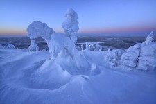 Landscape nature winter Custom Gaming Mat Desk