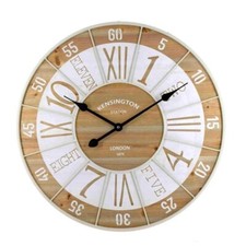 OROLOGIO DA PARETE NUMERI FANTASIA STRUTTURA IN METALLO 60X5 CM LEGNO