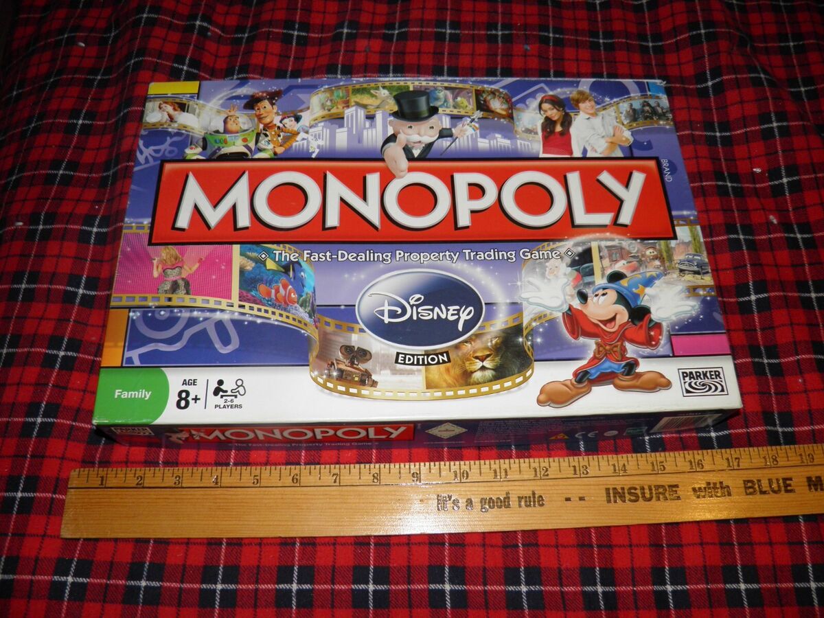 Monopoly Disney Edition #19643 2008 Hasbro Parker Brothers w Monopoly Disney Edition #19643 2008 Hasbro Parker Brothers w