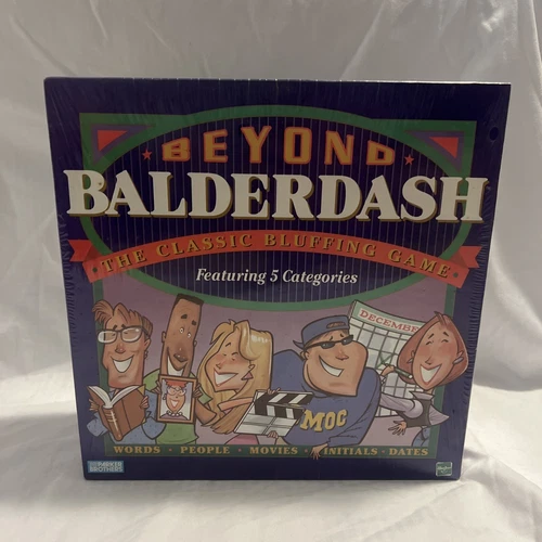 Vintage 1997 Beyond Balderdash Classic Bluffing Board Game Hasbro - New Sealed