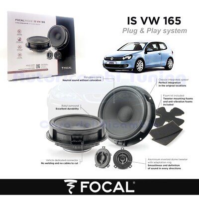 Lautsprecher Vorne Focal Plug Und Play Is VW 165 120w für VW Golf VI 6