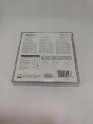 Memorex 10PK CD-R 52X 700MB 80min 10 pack CD-R Discs NEW Sealed - Picture 2 of 2