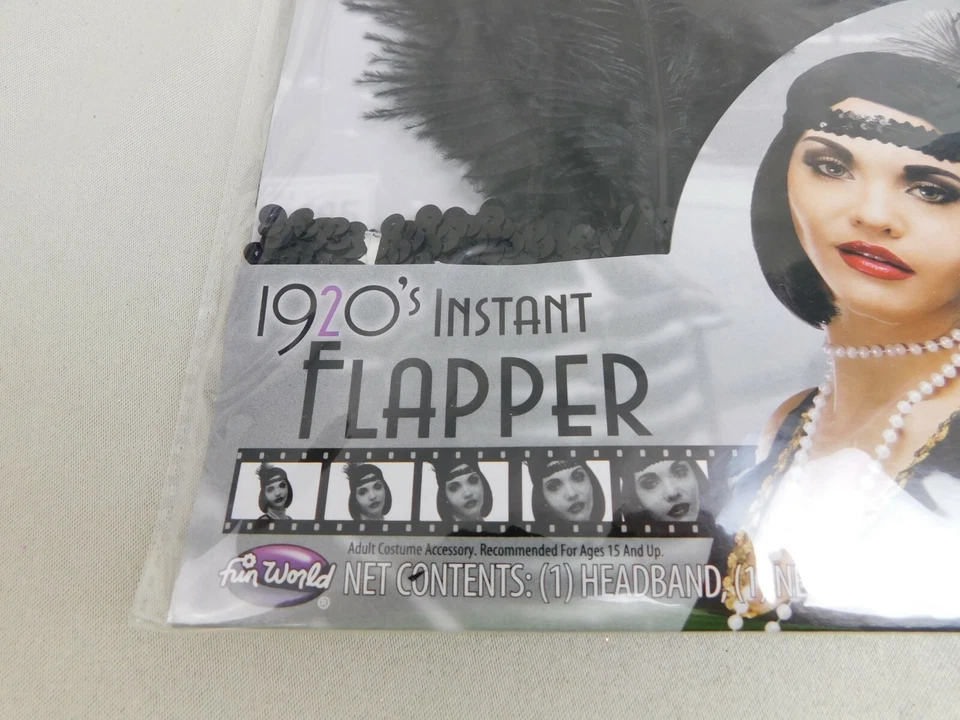 Roaring 20's Instant Flapper Halloween Costume Accessory Kit #7379 - Image 3 of 3